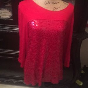 Calvin Klein Ref Sequins Top